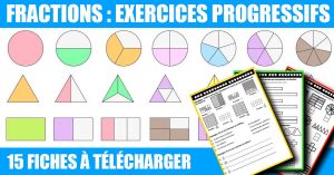 exercices fractions cm1 cm2